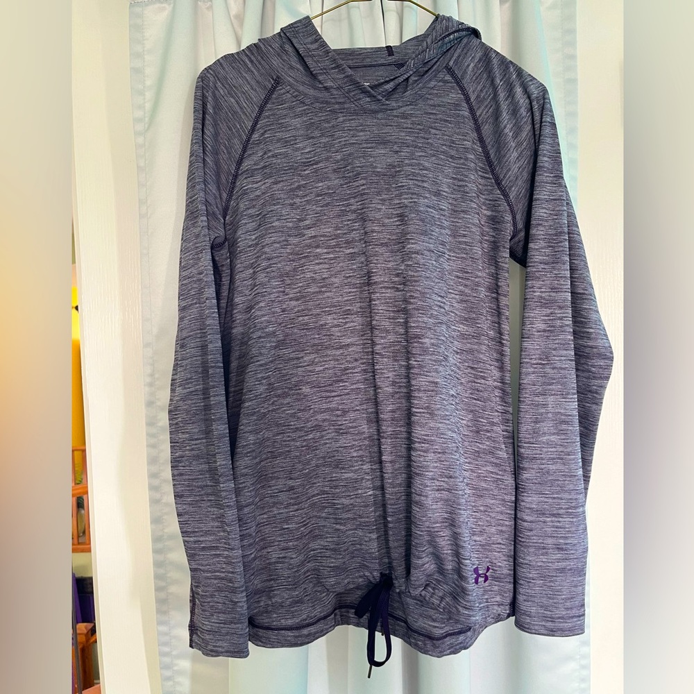 Under armour ladies front waist tie run hoodie